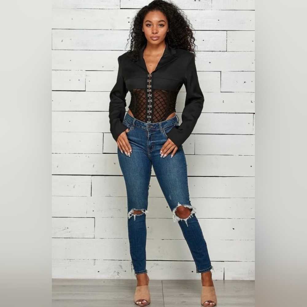 Black Women's Blouse Size S, M